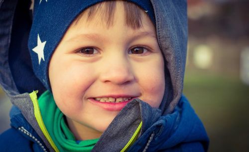 Portrait of smiling boy