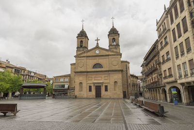 View of cathedral against cloudy sky