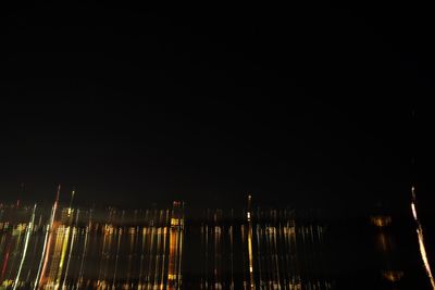 Illuminated cityscape at night