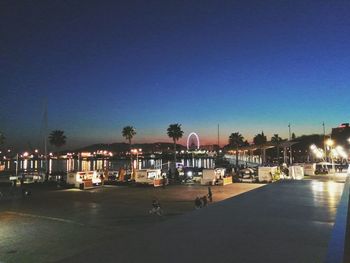 Illuminated built structure at night