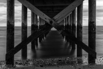 View of pier over sea