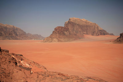 Desert in wadi rum, jordan