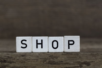 Shop, written