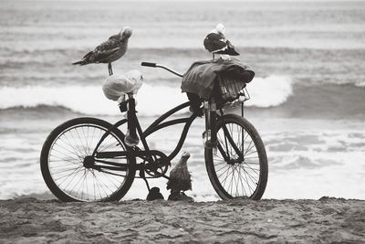 Bicycle on beach