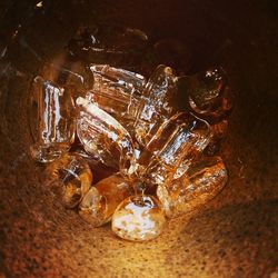 Close-up of drink on glass