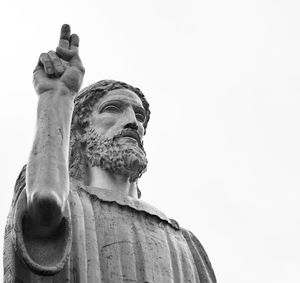 Low angle view of statue