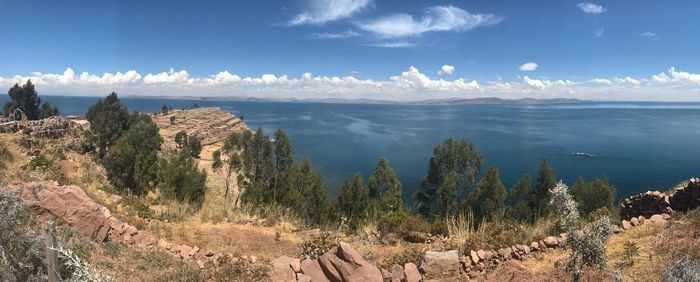 Panoramic view of landscape against sky