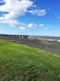 Scenic view of sea against sky