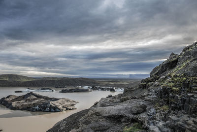 Panoramic view of sea against sky