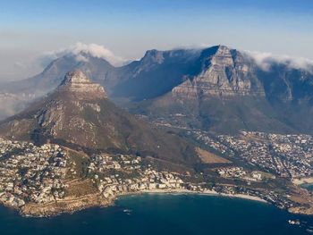 Aerial view of city