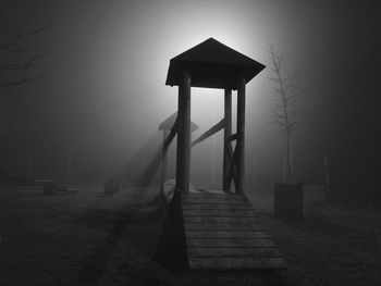 Gazebo in fog