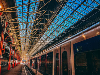 Train at railroad station