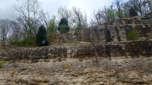 Scenic view of rock formation