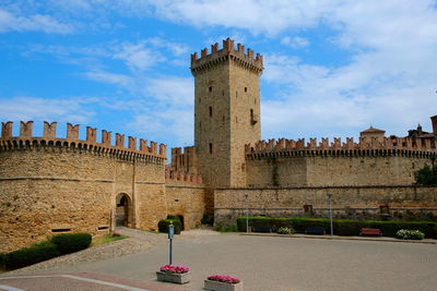 View of the castle of vigoleno.