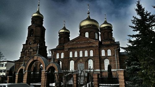 View of cathedral against sky in city