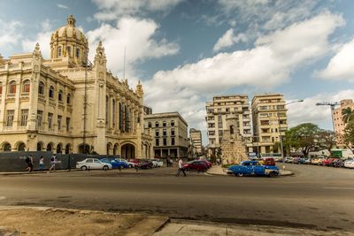 City street with buildings in background