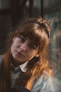 Close-up of young woman