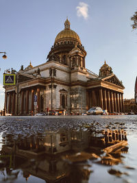 View of temple building against sky