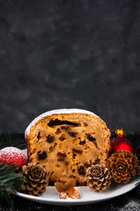 Close-up of cake on plate