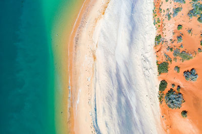 Aerial view of beach