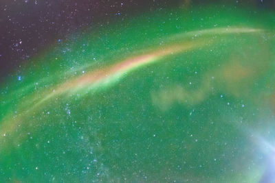 Close-up of star field against sky