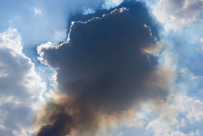 Low angle view of clouds in sky