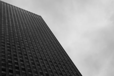 Low angle view of modern building against sky