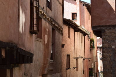 Low angle view of medieval l buildings