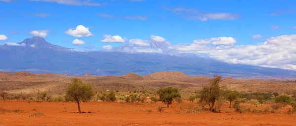 Panoramic view of landscape against sky