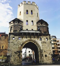 Low angle view of historical building