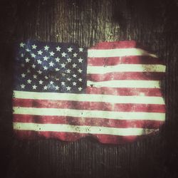 American flag in front of american flag