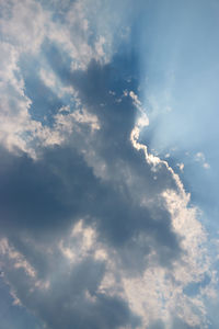 Low angle view of clouds in sky