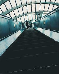 Illuminated subway station