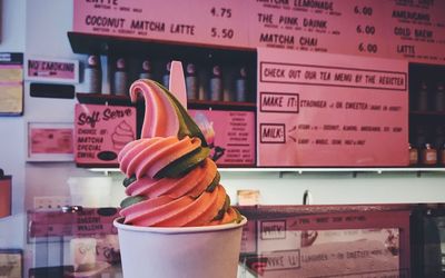 Close-up of ice cream in shop