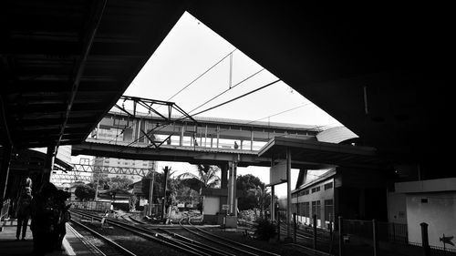 View of railroad station platform