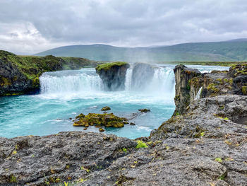 The amazing godafoss waterfall in iceland