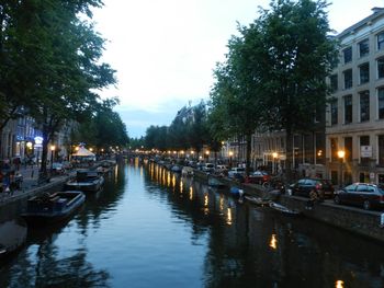 Boats in canal