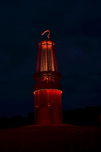 View of illuminated street light