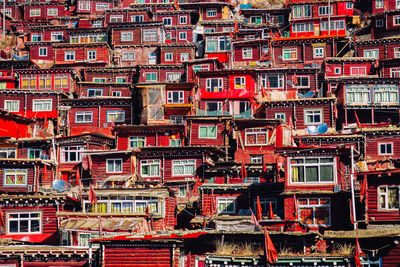 Full frame shot of houses in town