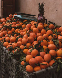 Various fruits for sale at market stall