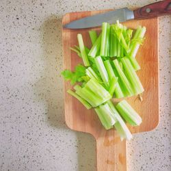 Close-up of vegetables on table