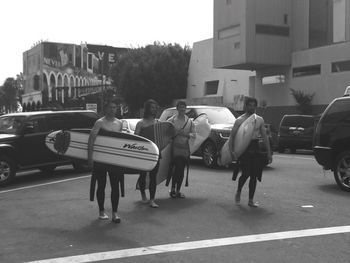 People on city street