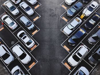 Full frame shot of parking lot