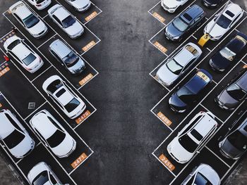 Full frame shot of parking lot