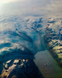 Aerial of greenland 
