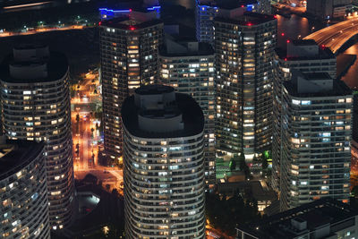 Full frame shot of illuminated lights