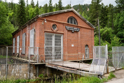 Exterior of building by trees