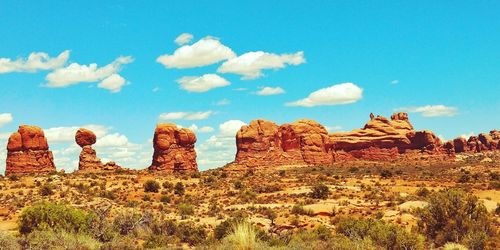 View of rock formations