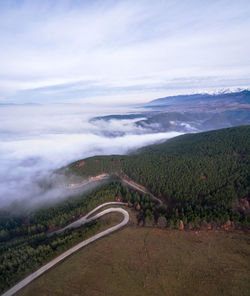 Scenic view of landscape against sky