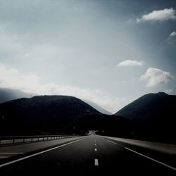 Road passing through mountains